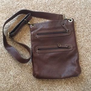 Avorio Italian Leather crossbody purse